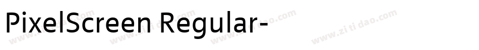 PixelScreen Regular字体转换